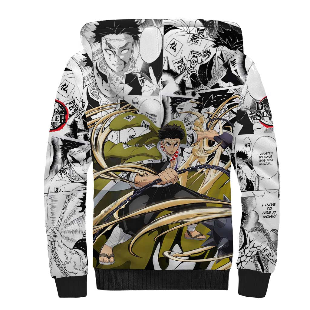 Guts and Casca Berserk Sherpa Hoodie with Dark Fantasy Battle-Ready Design - The Mazicc