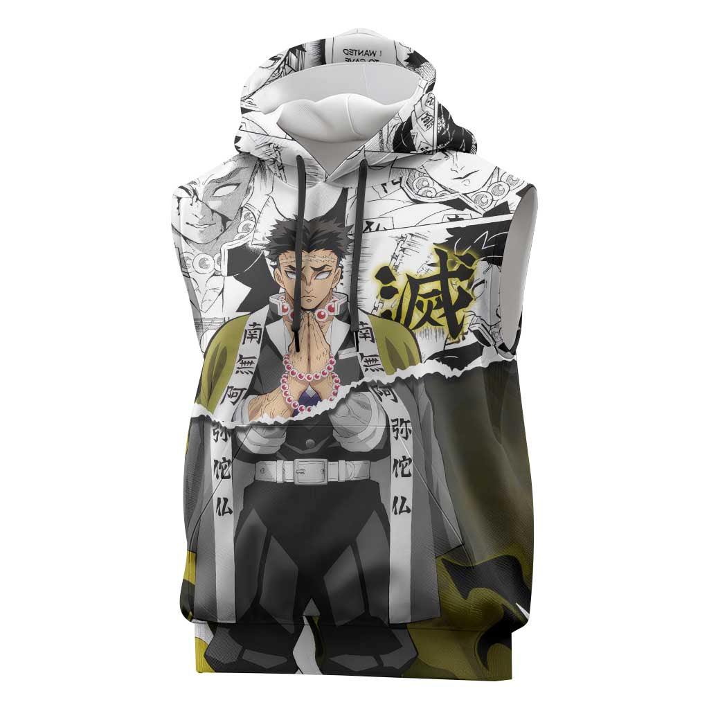 Guts and Casca Berserk Sleeveless Hoodie with Dark Fantasy Battle-Ready Design - The Mazicc