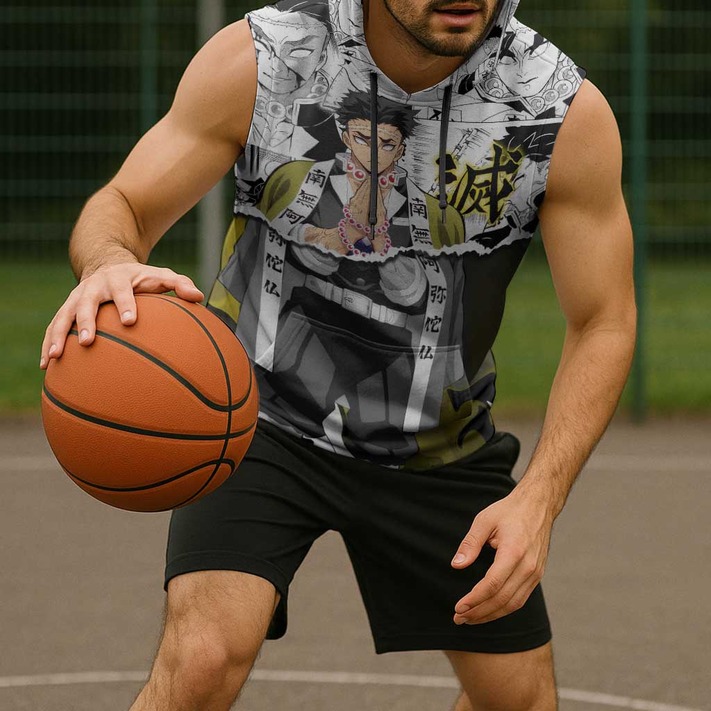 Guts and Casca Berserk Sleeveless Hoodie with Dark Fantasy Battle-Ready Design - The Mazicc