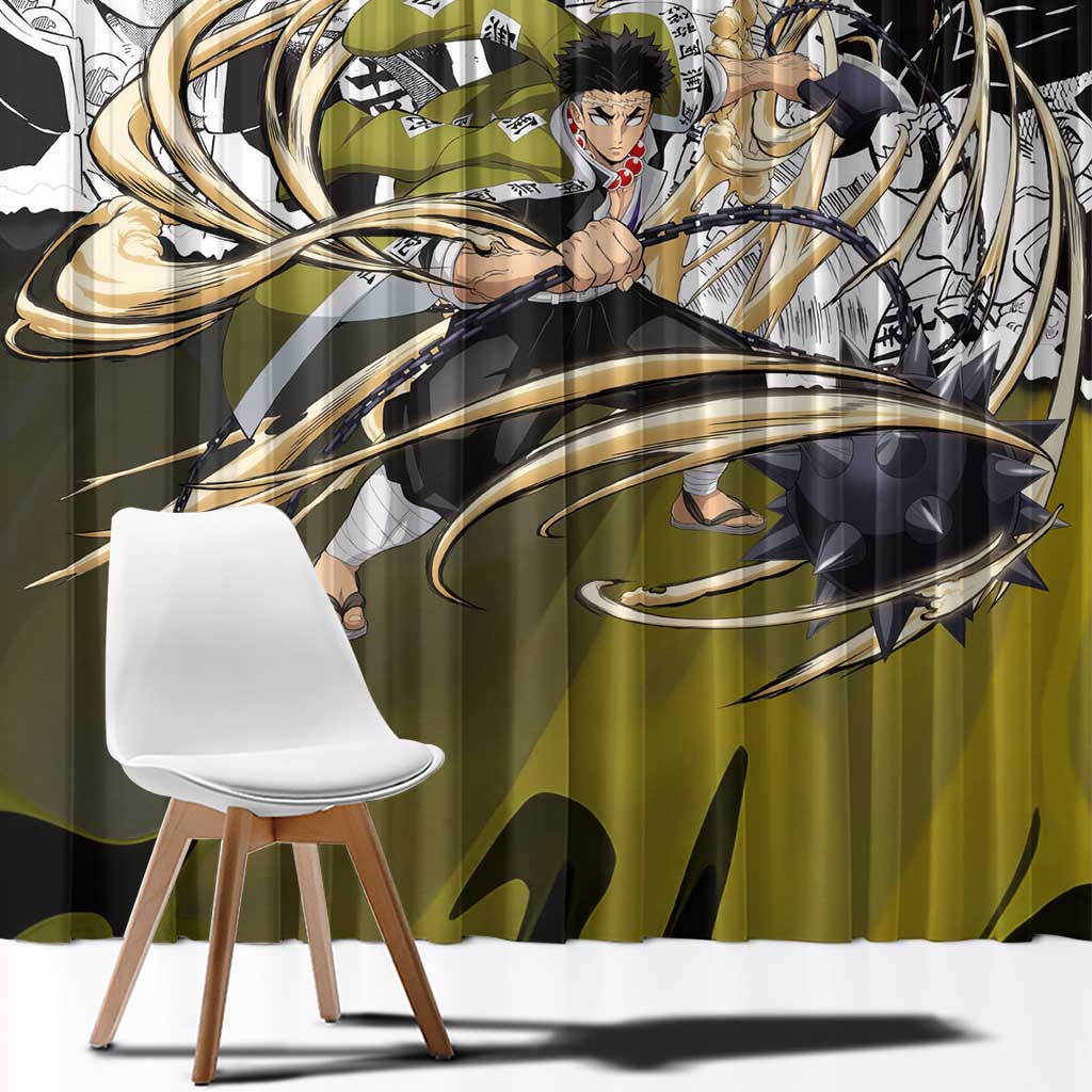 Guts and Casca Berserk Window Curtain with Dark Fantasy Battle-Ready Design - The Mazicc