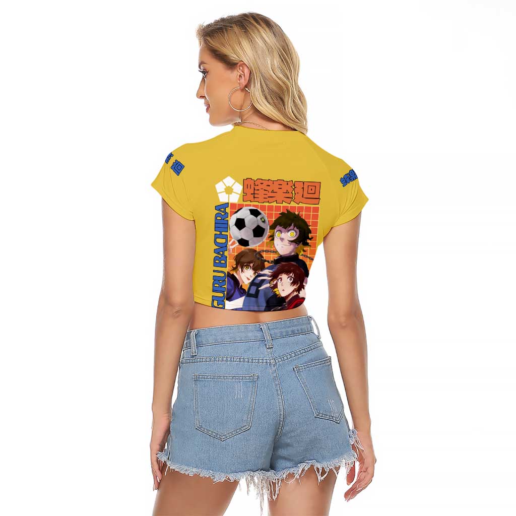 Meguru Bachira Blue Lock Raglan Cropped T Shirt Japan Anime Style TS04