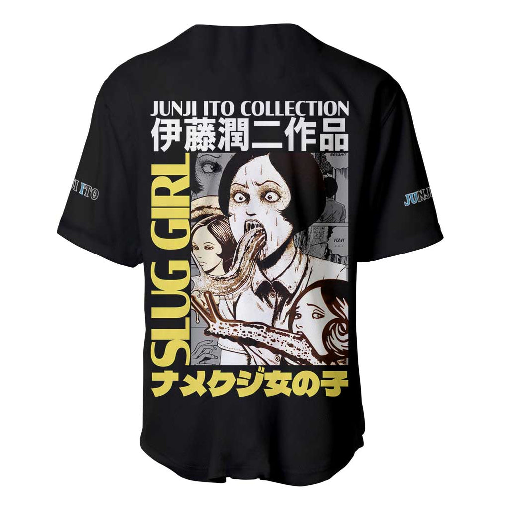 Slug Girl Junji Ito Collection Baseball Jersey Anime Style