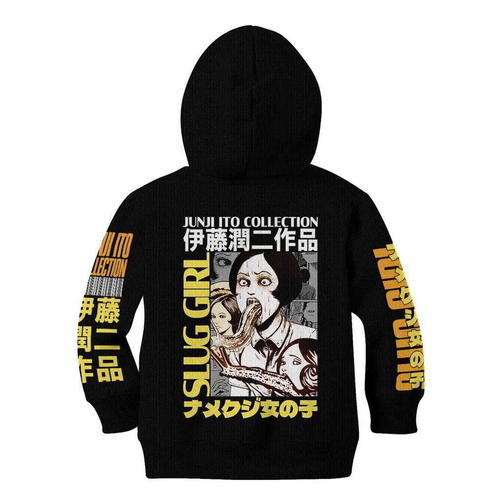 Slug Girl Junji Ito Collection Kid Hoodie Anime Style