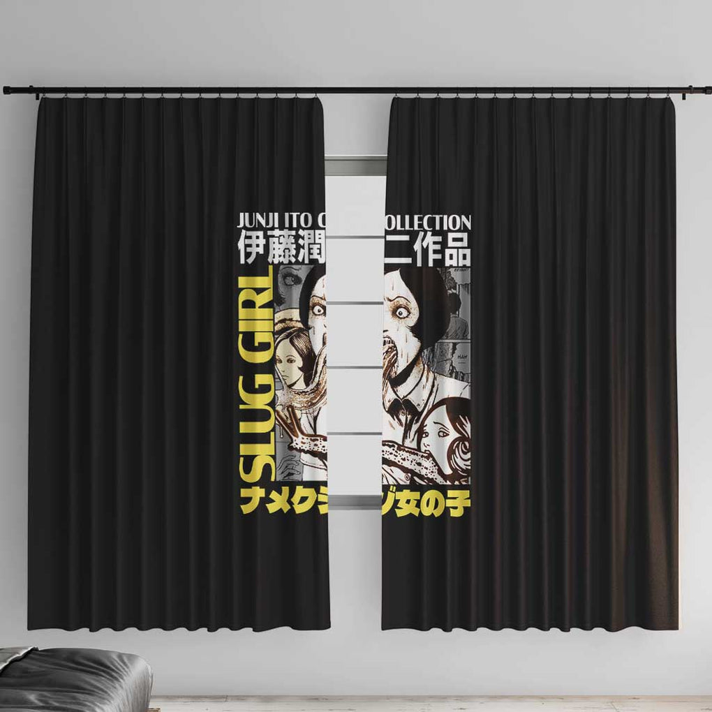 Slug Girl Junji Ito Collection Window Curtain Anime Style