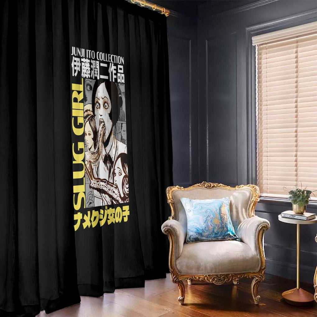 Slug Girl Junji Ito Collection Window Curtain Anime Style