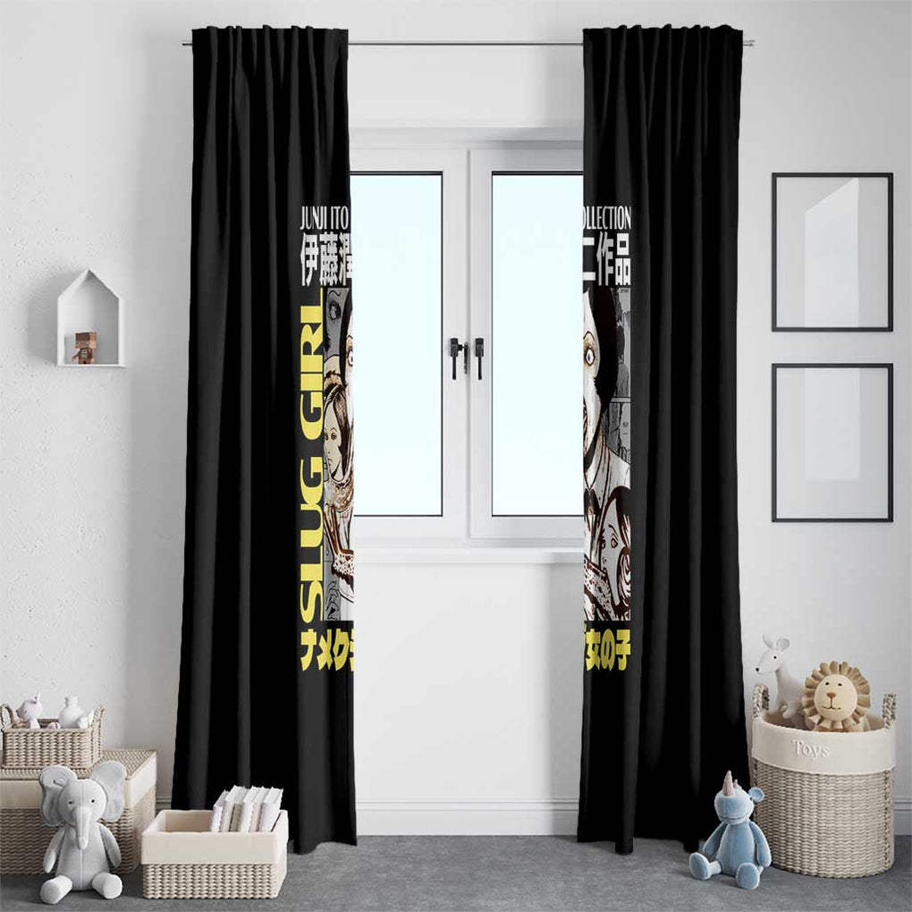 Slug Girl Junji Ito Collection Window Curtain Anime Style