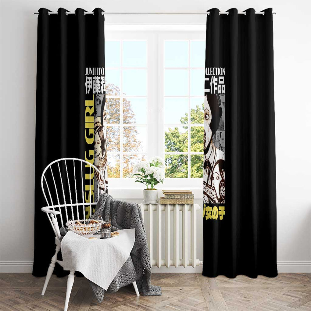 Slug Girl Junji Ito Collection Window Curtain Anime Style