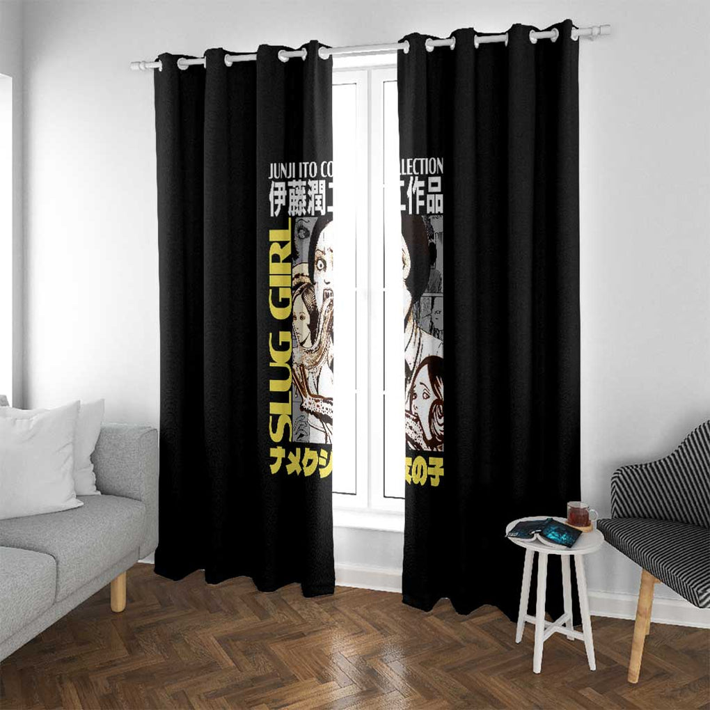 Slug Girl Junji Ito Collection Window Curtain Anime Style