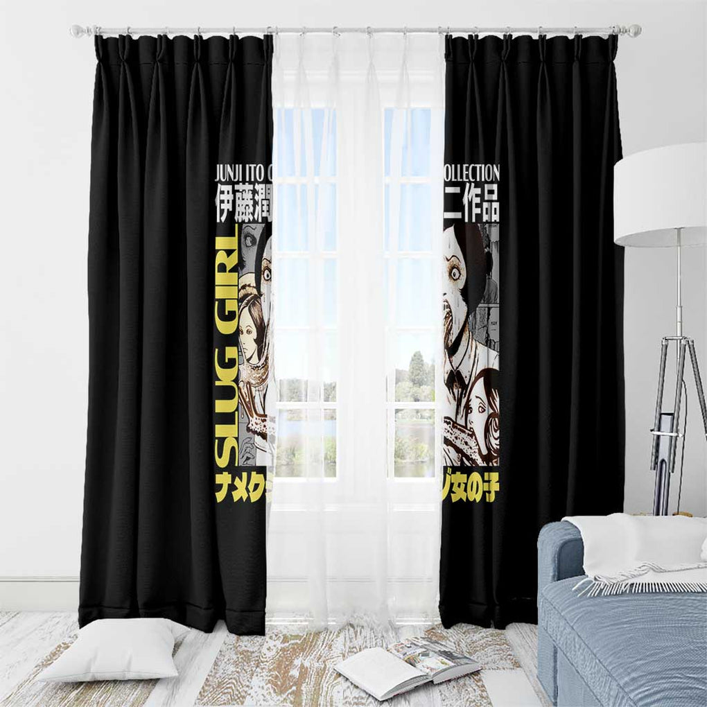 Slug Girl Junji Ito Collection Window Curtain Anime Style