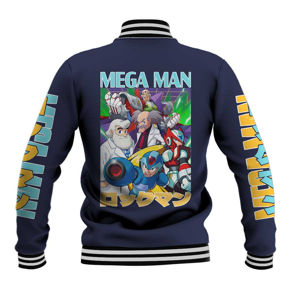 Mega Man Baseball Jacket Anime Style