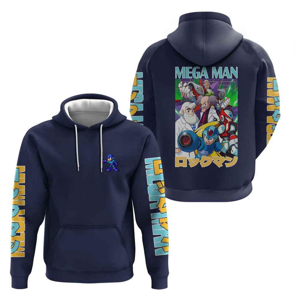 Mega Man Hoodie Anime Style