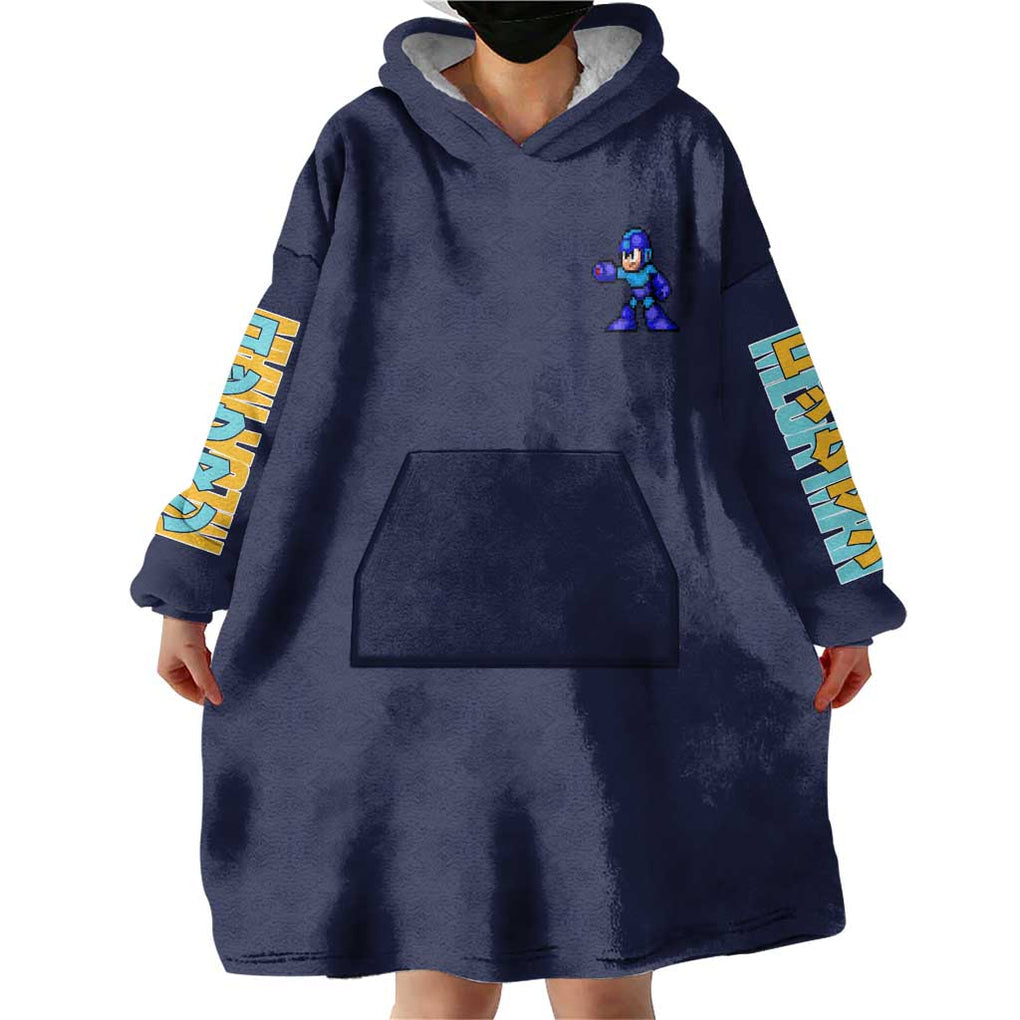 Mega Man Wearable Blanket Hoodie Anime Style