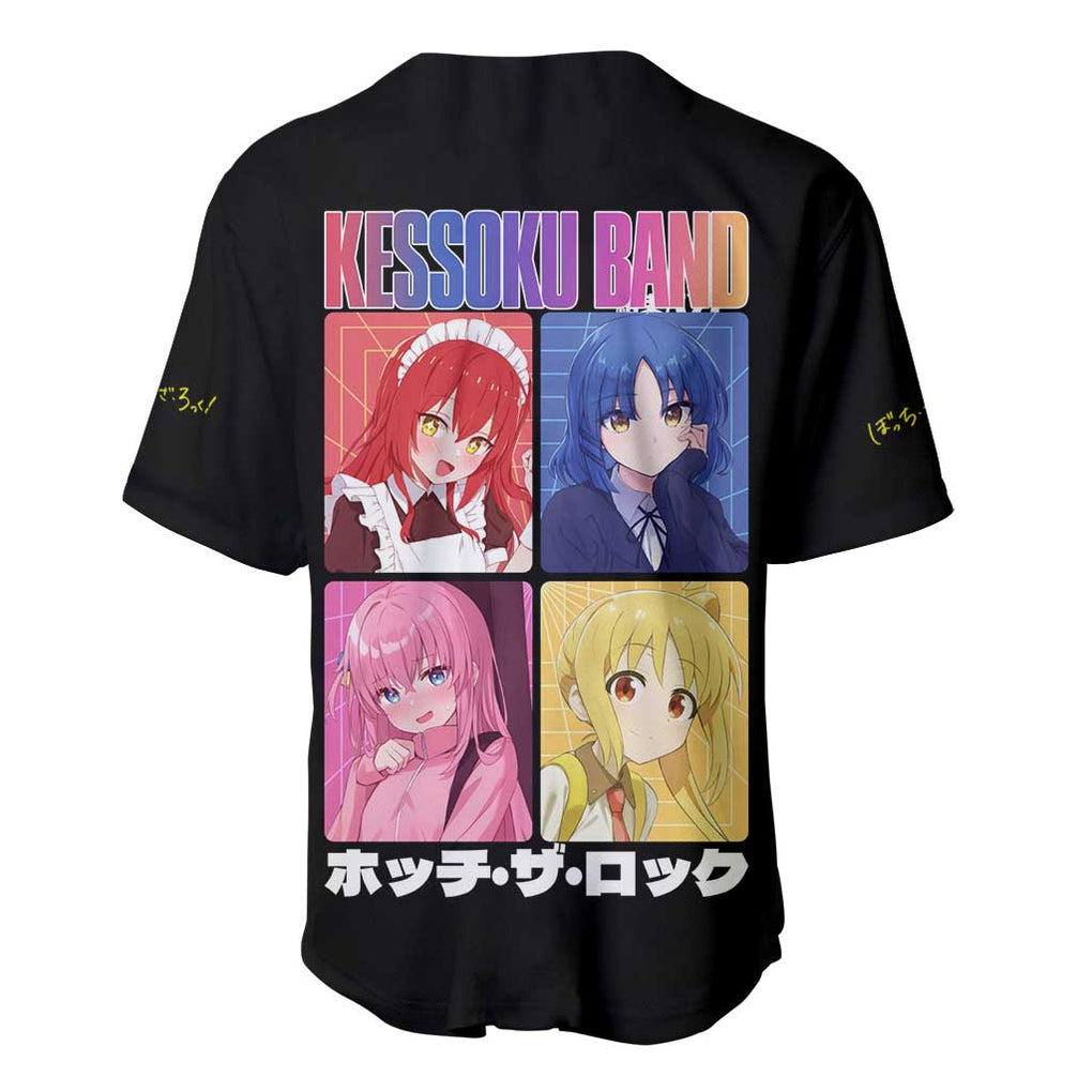 Kessoku Band Bocchi the Rock Baseball Jersey Anime Style