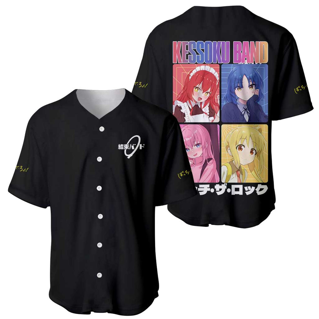 Kessoku Band Bocchi the Rock Baseball Jersey Anime Style