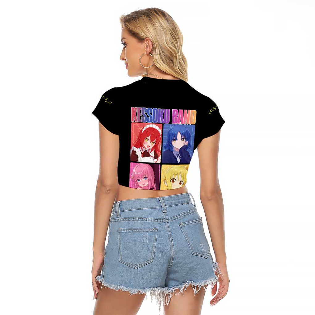Kessoku Band Bocchi the Rock Raglan Cropped T Shirt Anime Style