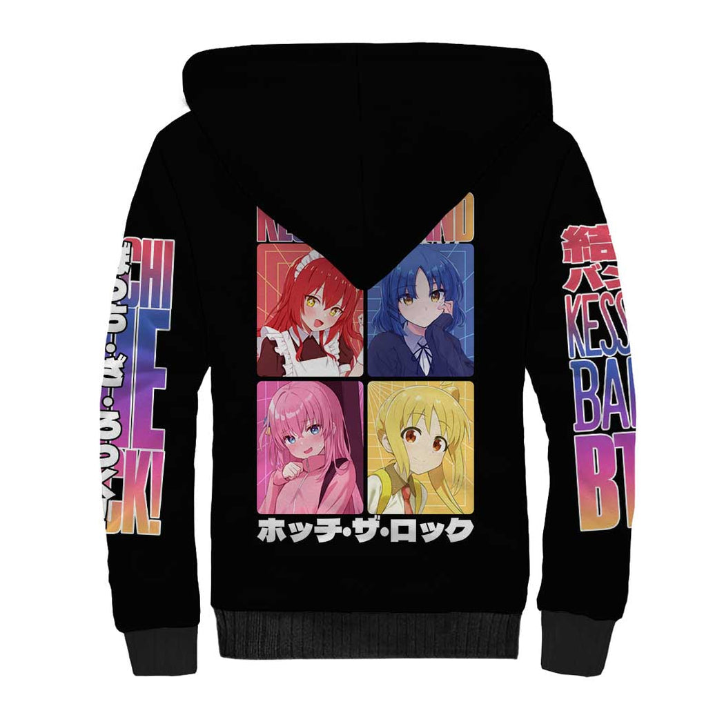 Kessoku Band Bocchi the Rock Sherpa Hoodie Anime Style