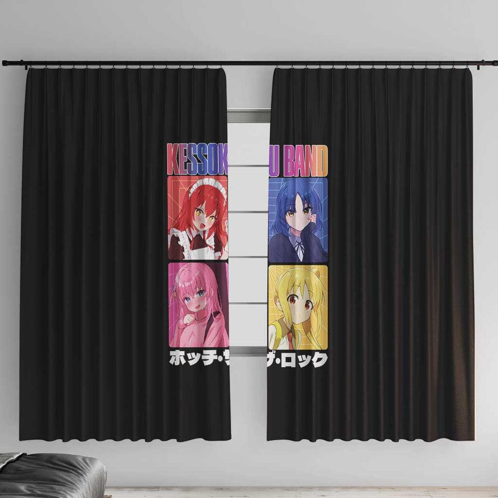 Kessoku Band Bocchi the Rock Window Curtain Anime Style