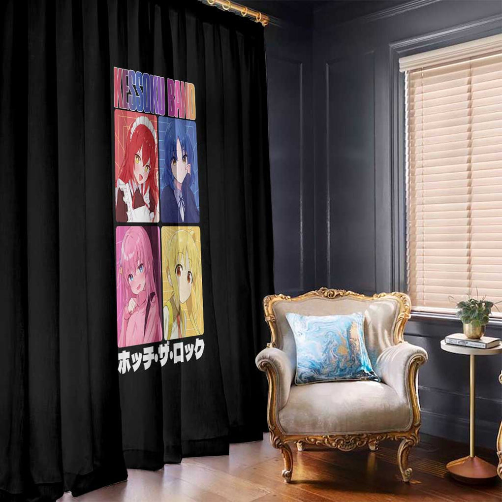 Kessoku Band Bocchi the Rock Window Curtain Anime Style