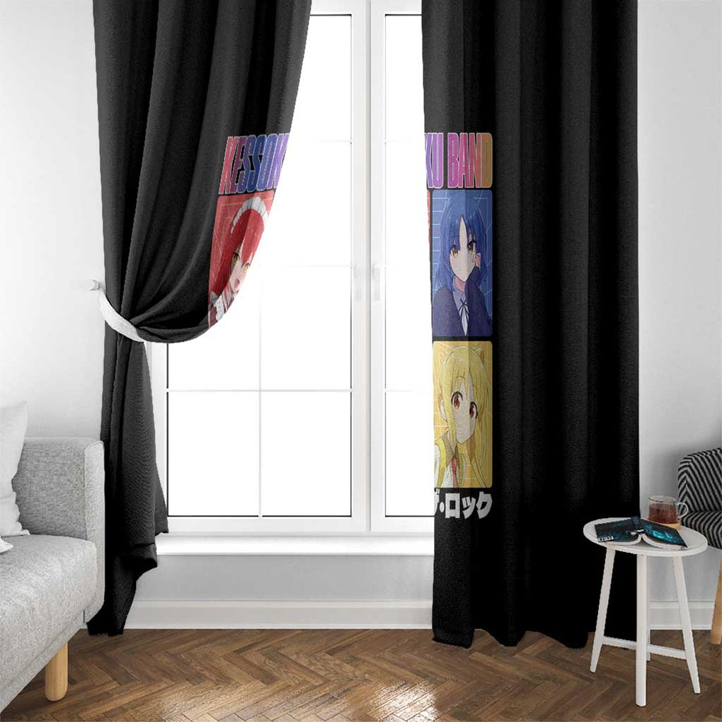 Kessoku Band Bocchi the Rock Window Curtain Anime Style