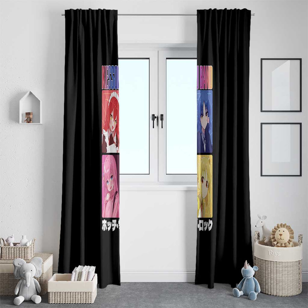 Kessoku Band Bocchi the Rock Window Curtain Anime Style
