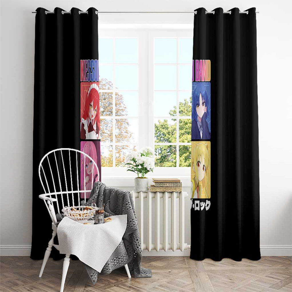 Kessoku Band Bocchi the Rock Window Curtain Anime Style
