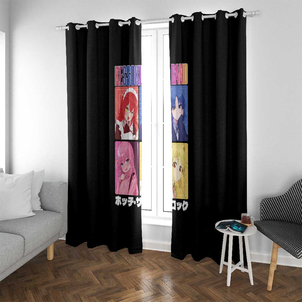 Kessoku Band Bocchi the Rock Window Curtain Anime Style
