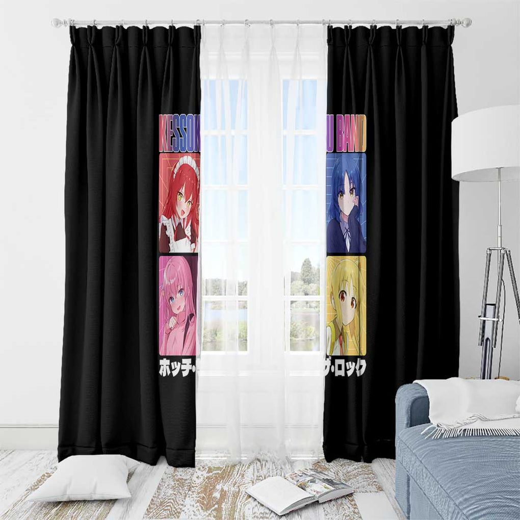 Kessoku Band Bocchi the Rock Window Curtain Anime Style