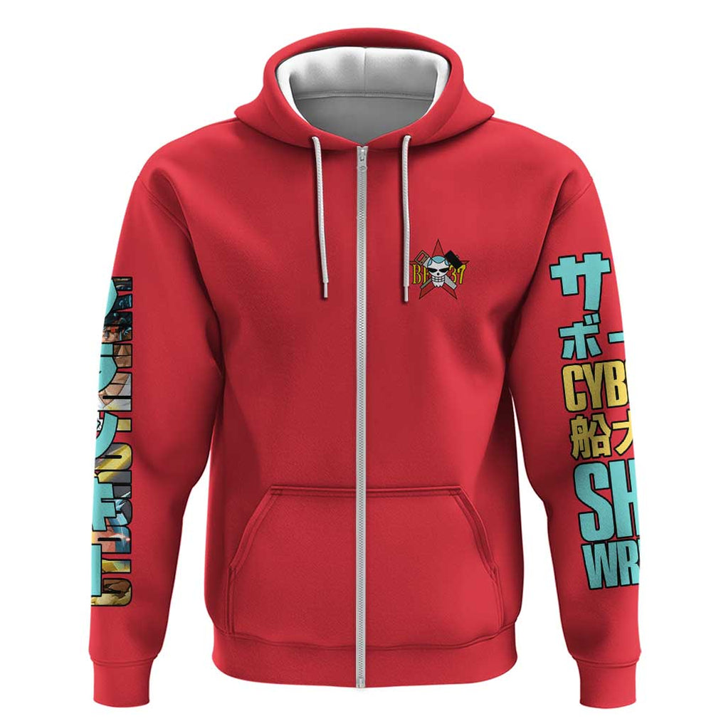 Franky V2 One Piece Hoodie Anime Style