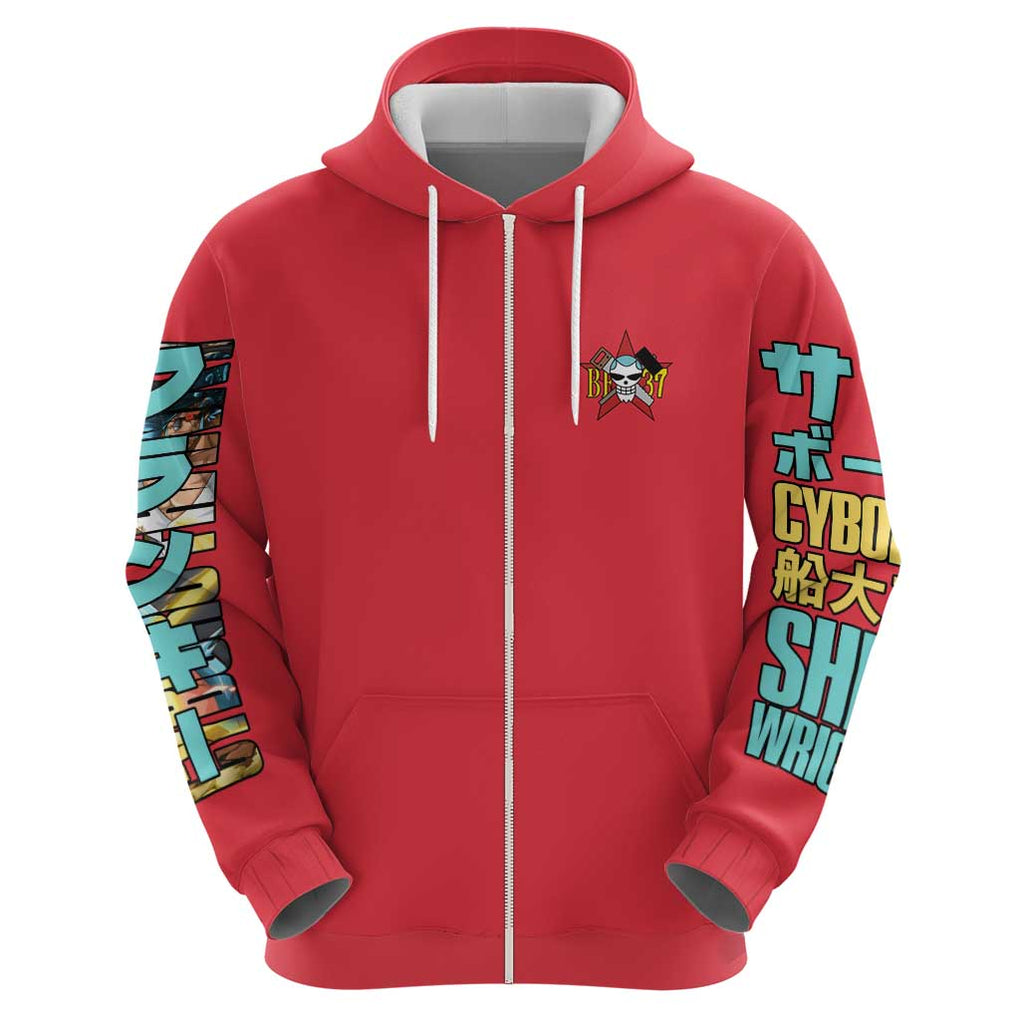 Franky V2 One Piece Hoodie Anime Style