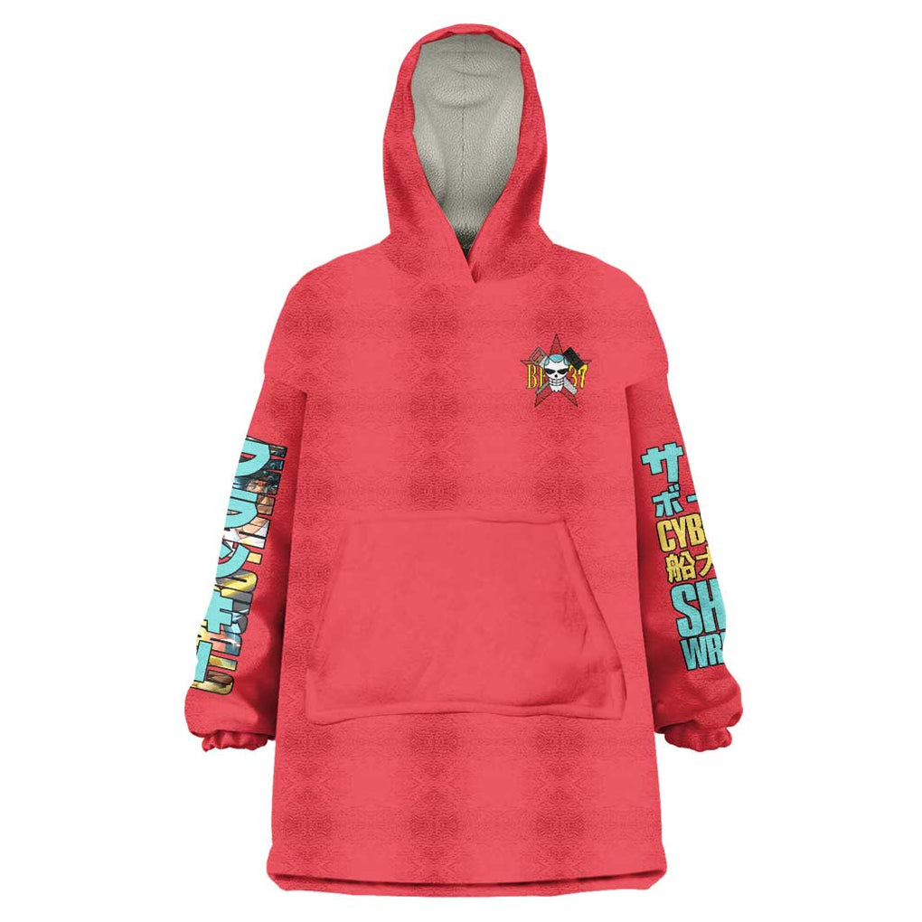 Franky V2 One Piece Wearable Blanket Hoodie Anime Style