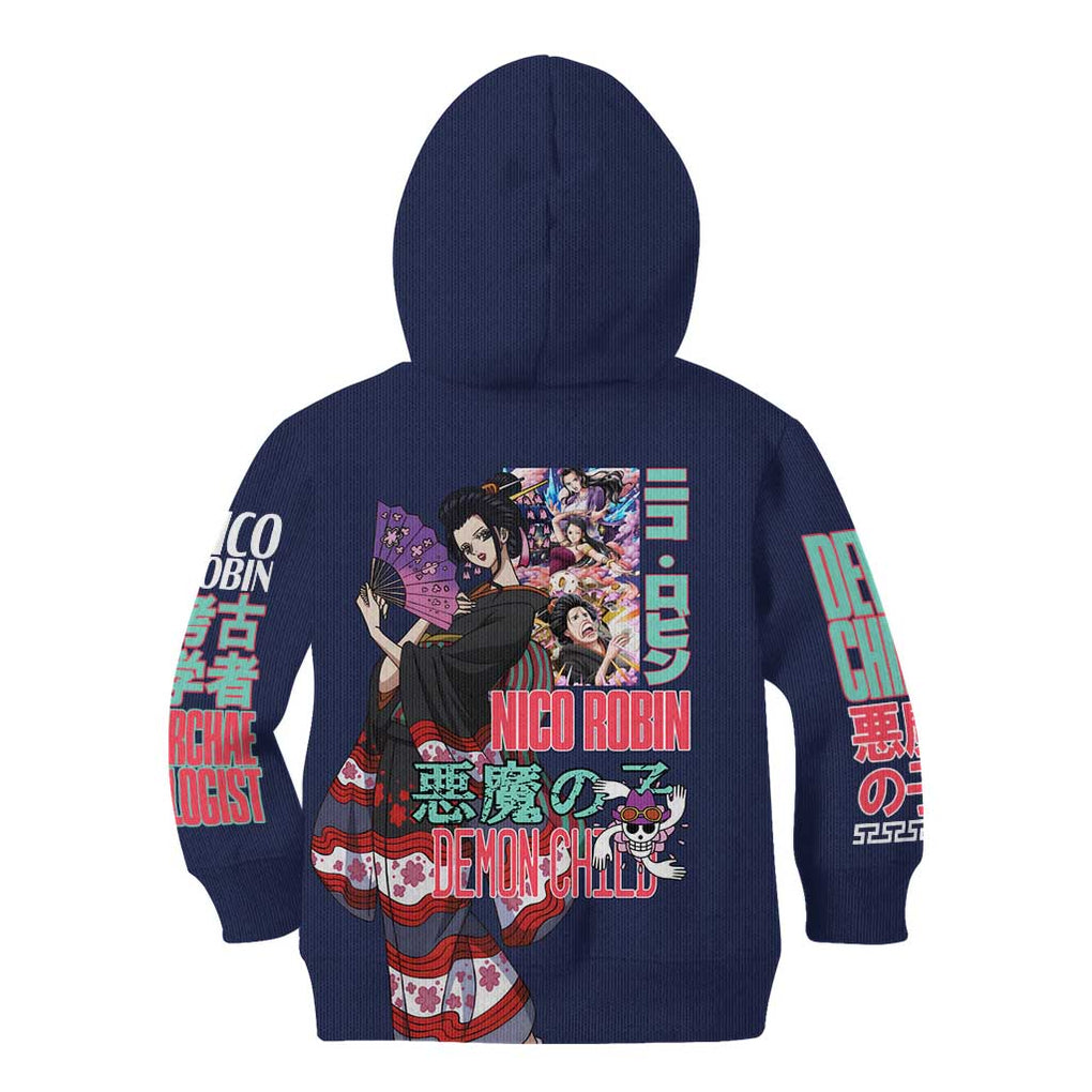 Nico Robin V2 One Piece Kid Hoodie Anime Style