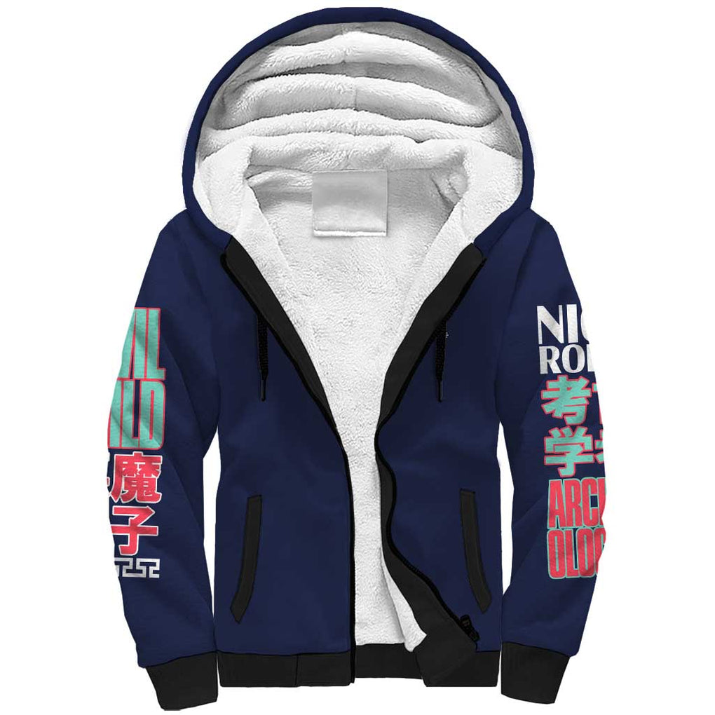 Nico Robin V2 One Piece Sherpa Hoodie Anime Style