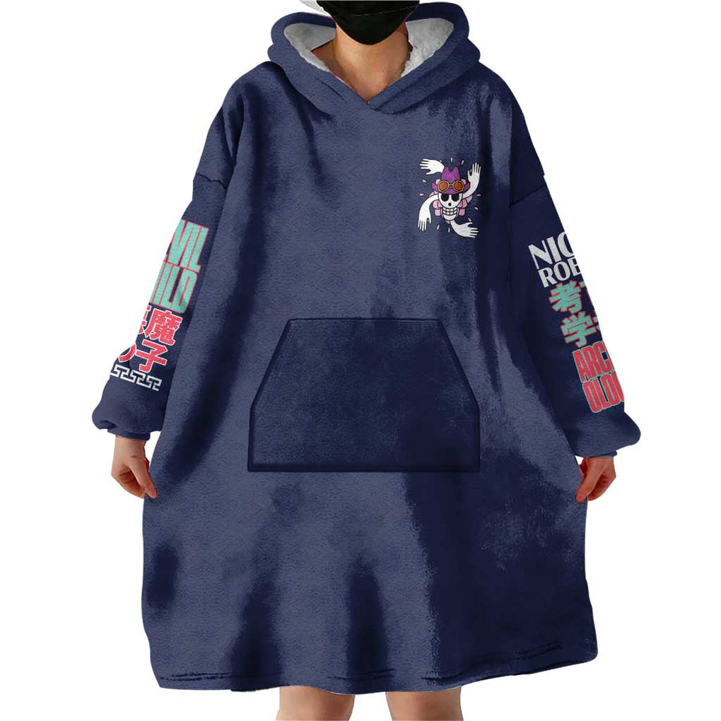 Nico Robin V2 One Piece Wearable Blanket Hoodie Anime Style
