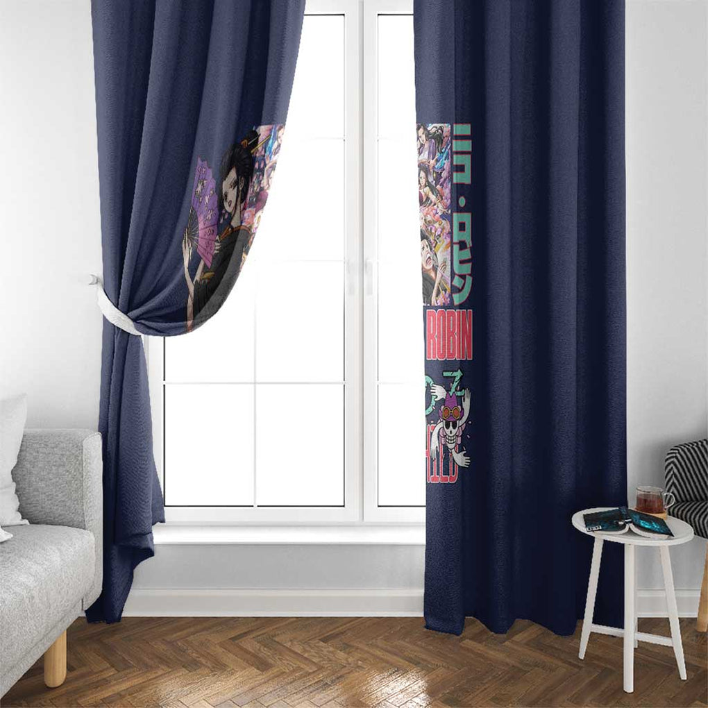 Nico Robin V2 One Piece Window Curtain Anime Style