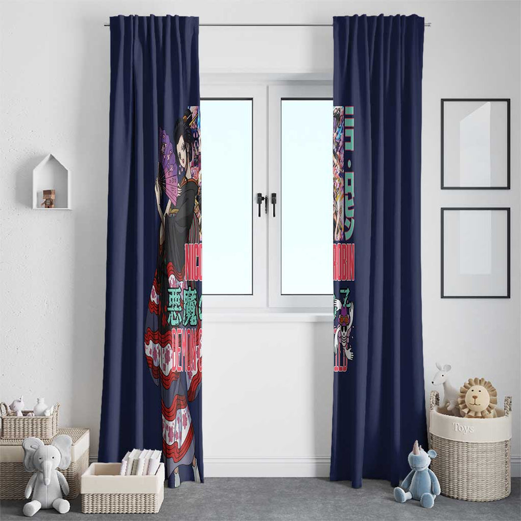 Nico Robin V2 One Piece Window Curtain Anime Style