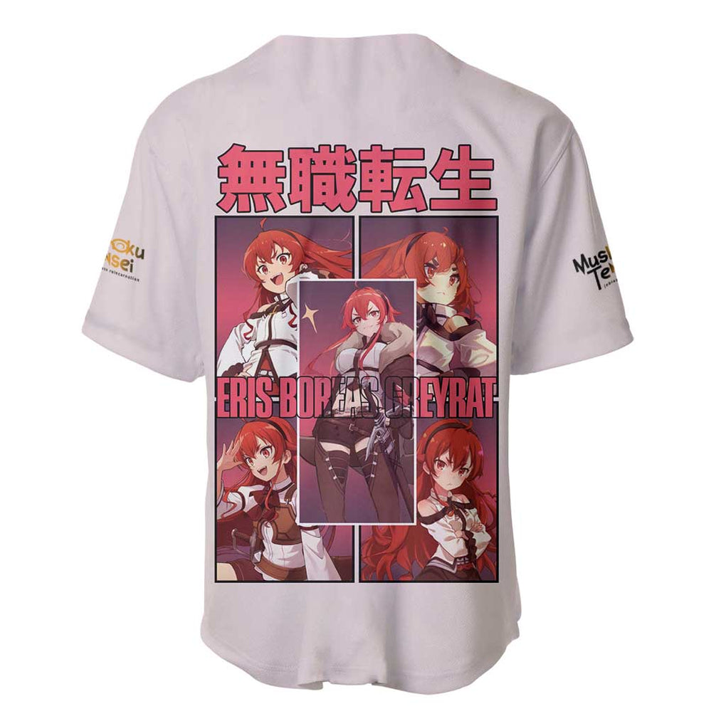 Eris Boreas Greyrat Mushoku Tensei Baseball Jersey Anime Style
