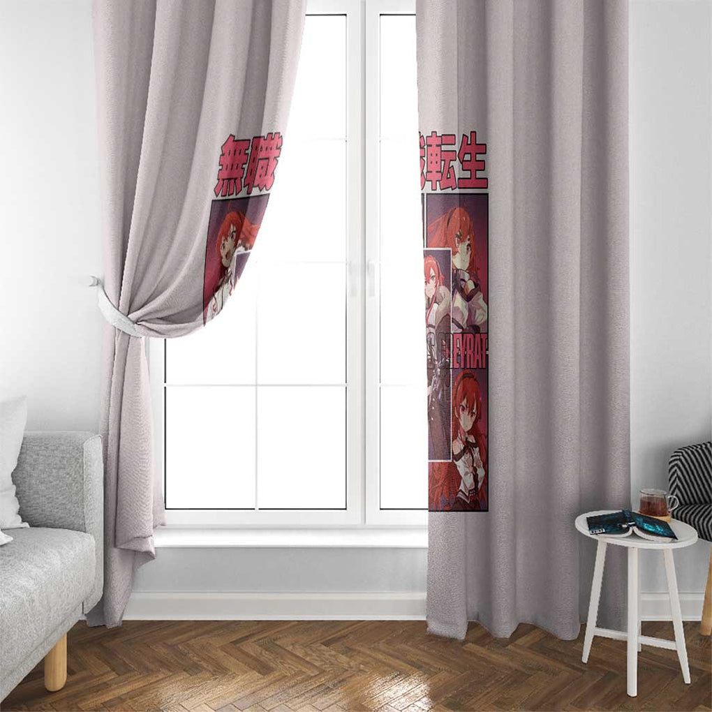 Eris Boreas Greyrat Mushoku Tensei Window Curtain Anime Style
