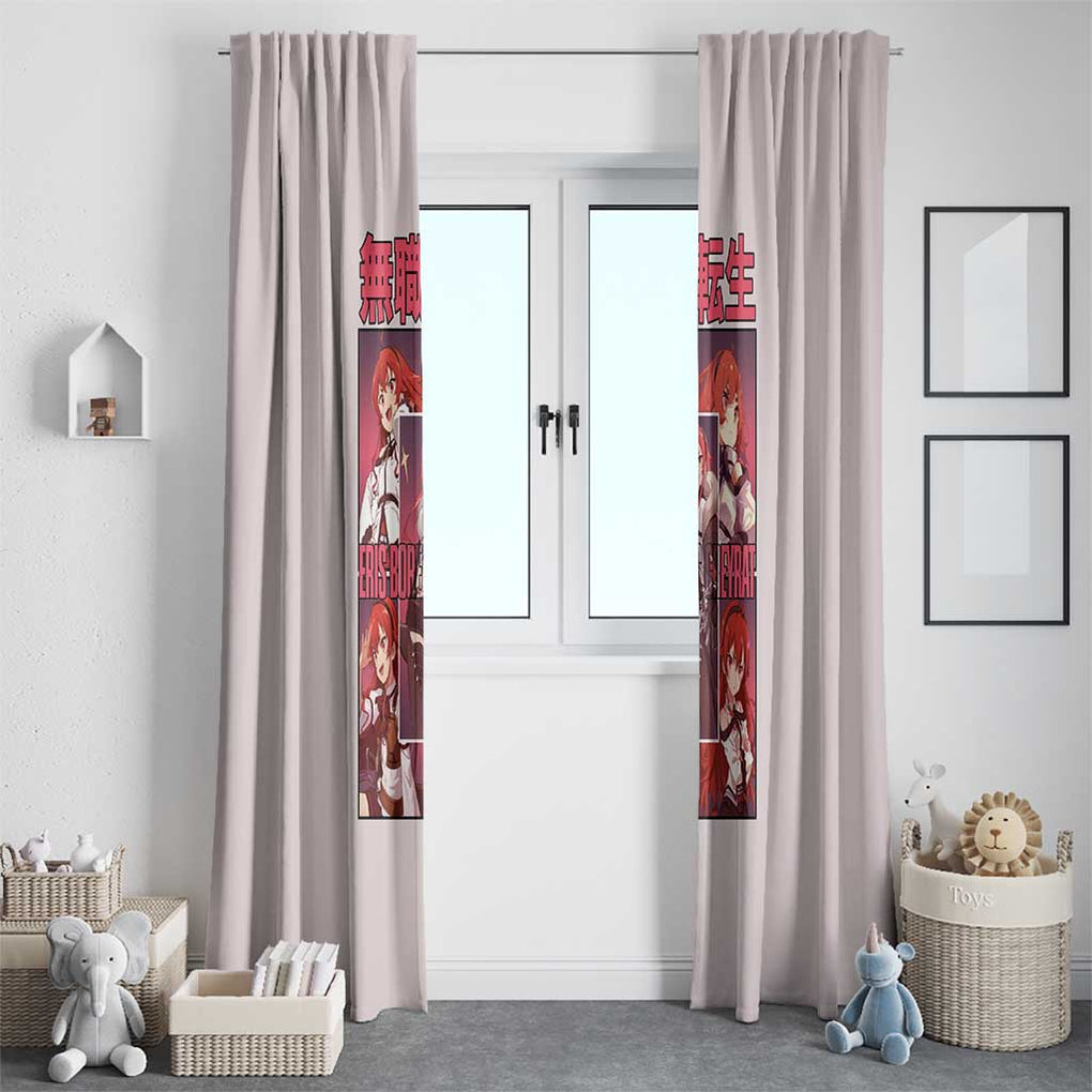 Eris Boreas Greyrat Mushoku Tensei Window Curtain Anime Style