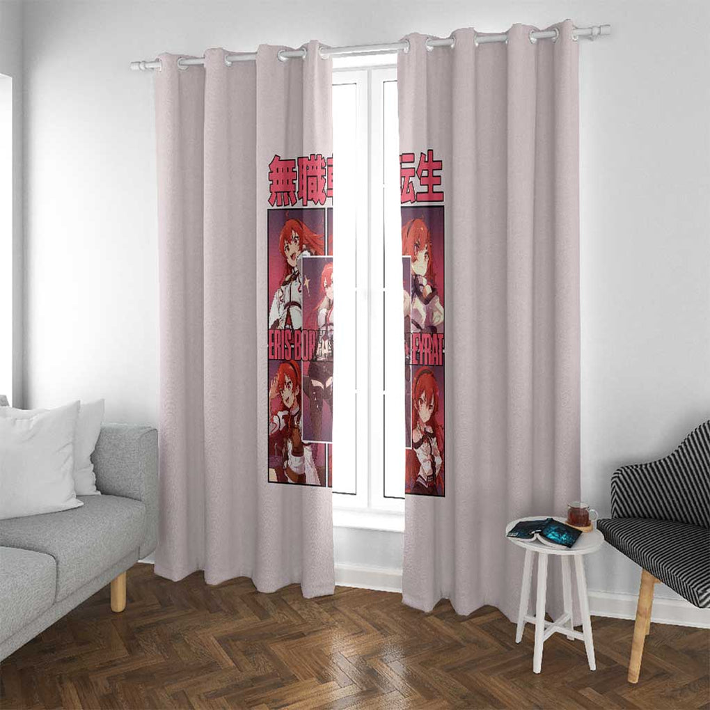 Eris Boreas Greyrat Mushoku Tensei Window Curtain Anime Style