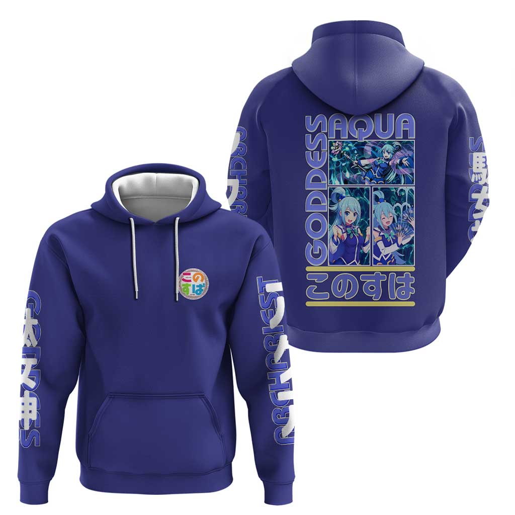 Aqua Konosuba Streetwear Hoodie Anime Style - The Mazicc