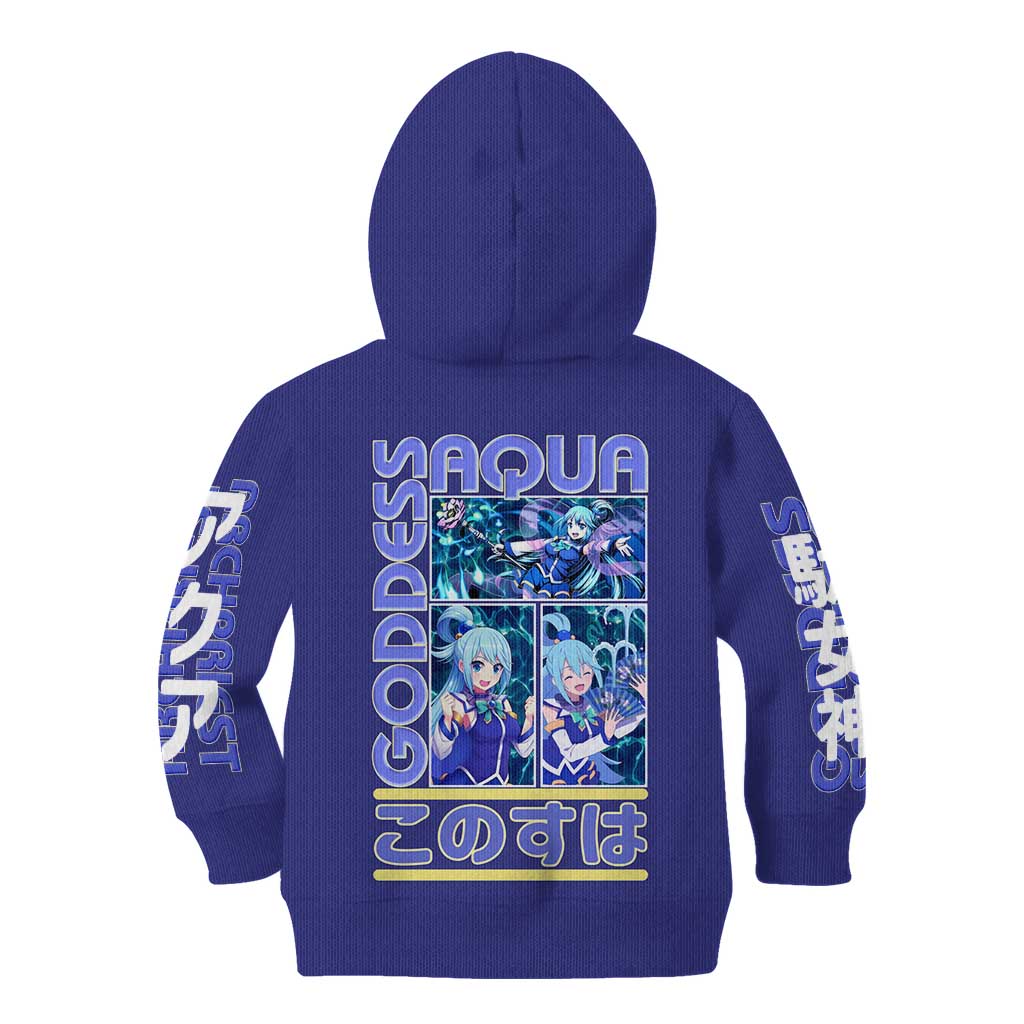 Aqua Konosuba Streetwear Kid Hoodie Anime Style - The Mazicc