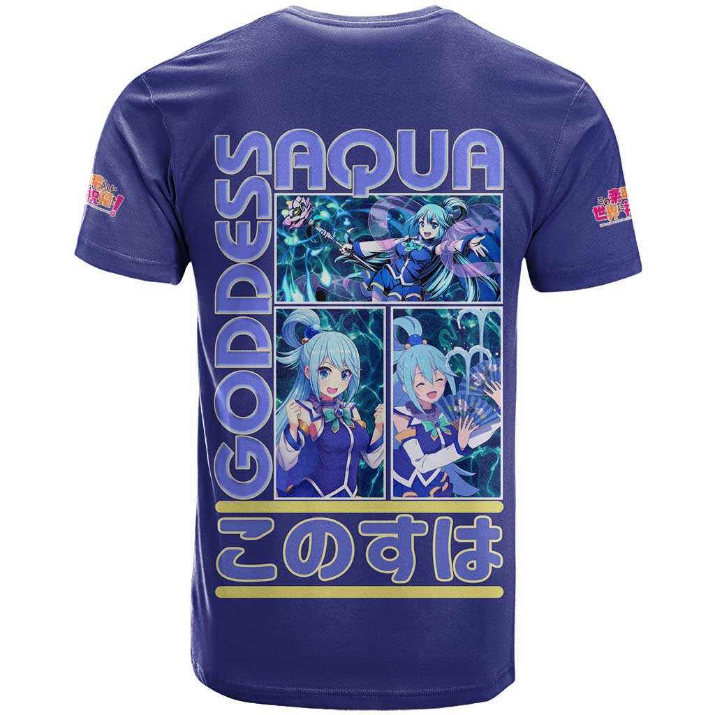 Aqua Konosuba Streetwear T Shirt Anime Style - The Mazicc