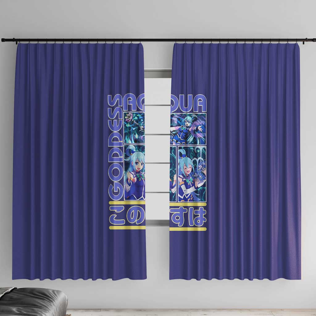 Aqua Konosuba Streetwear Window Curtain Anime Style - The Mazicc