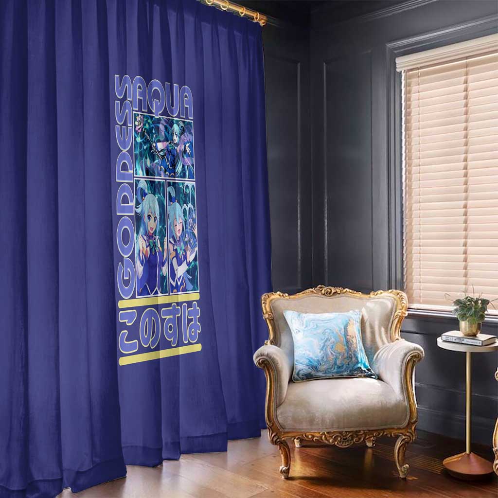 Aqua Konosuba Streetwear Window Curtain Anime Style - The Mazicc