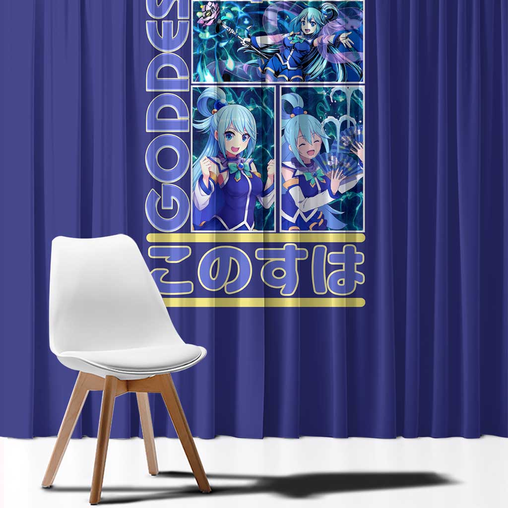 Aqua Konosuba Streetwear Window Curtain Anime Style - The Mazicc