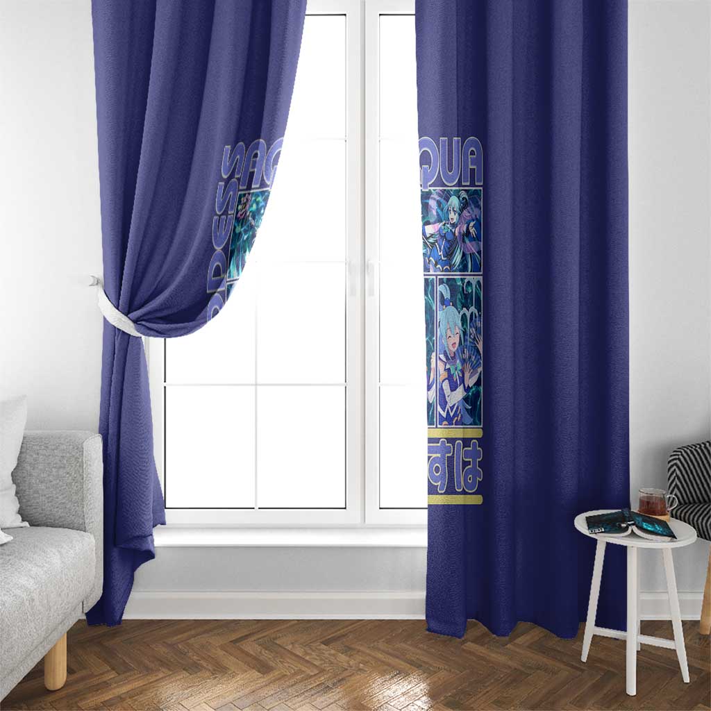 Aqua Konosuba Streetwear Window Curtain Anime Style - The Mazicc