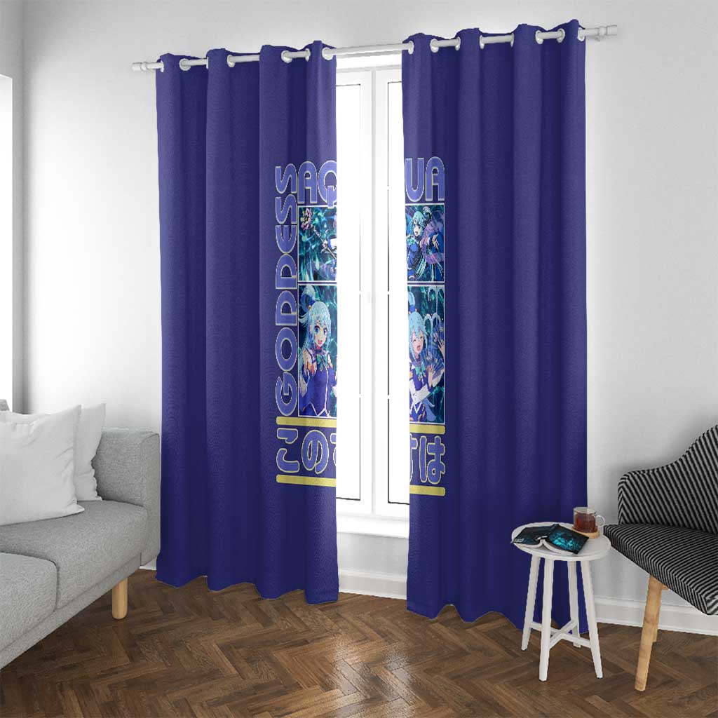 Aqua Konosuba Streetwear Window Curtain Anime Style - The Mazicc