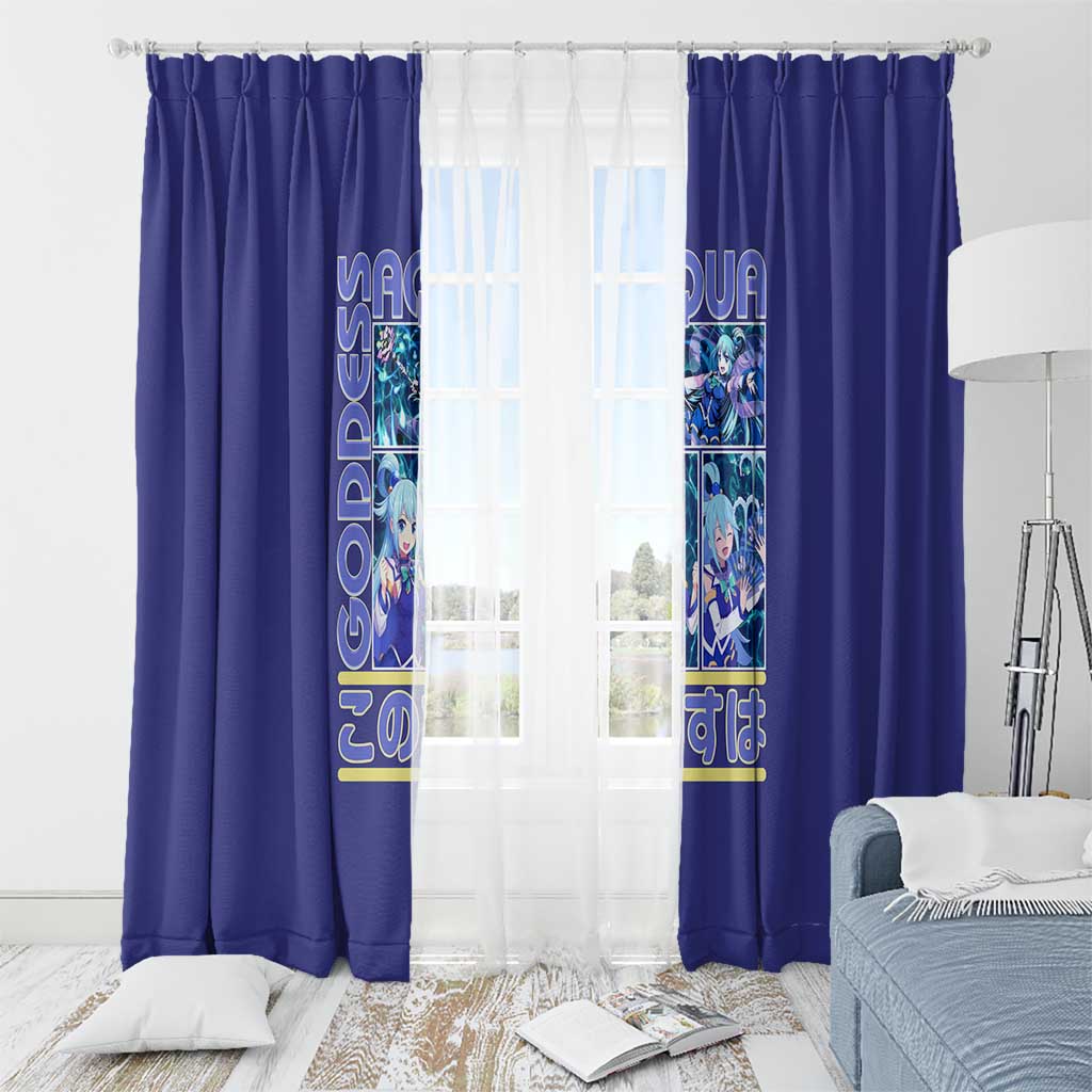 Aqua Konosuba Streetwear Window Curtain Anime Style - The Mazicc