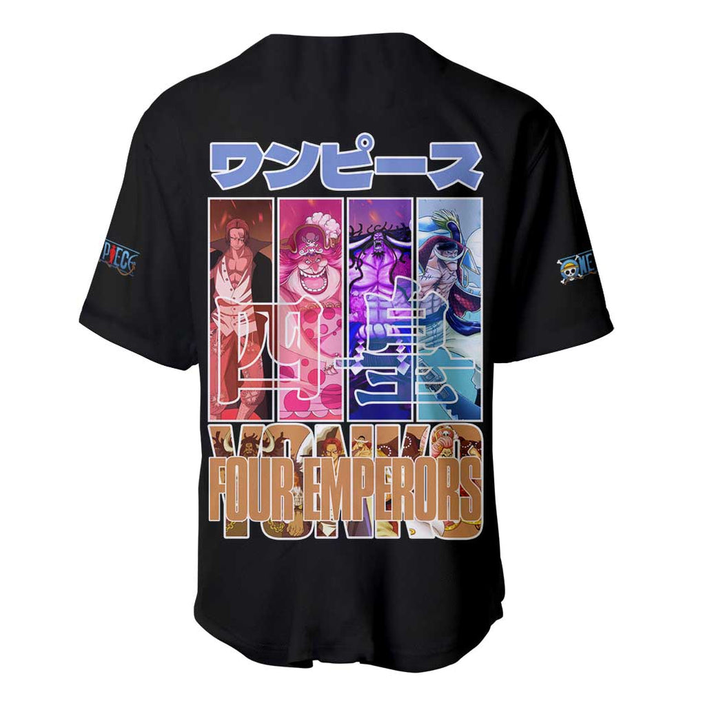 Old Generation Yonko One Piece Baseball Jersey Anime Style