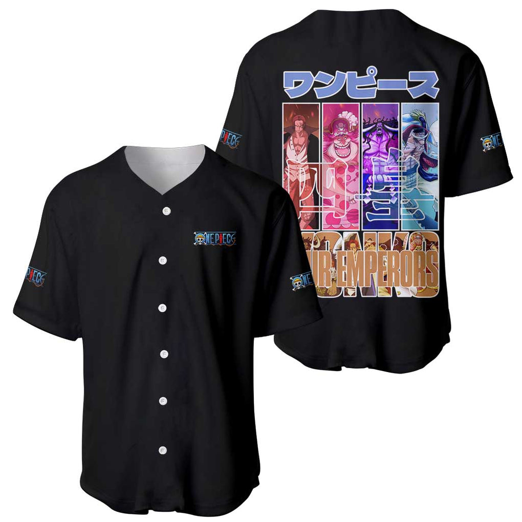Old Generation Yonko One Piece Baseball Jersey Anime Style
